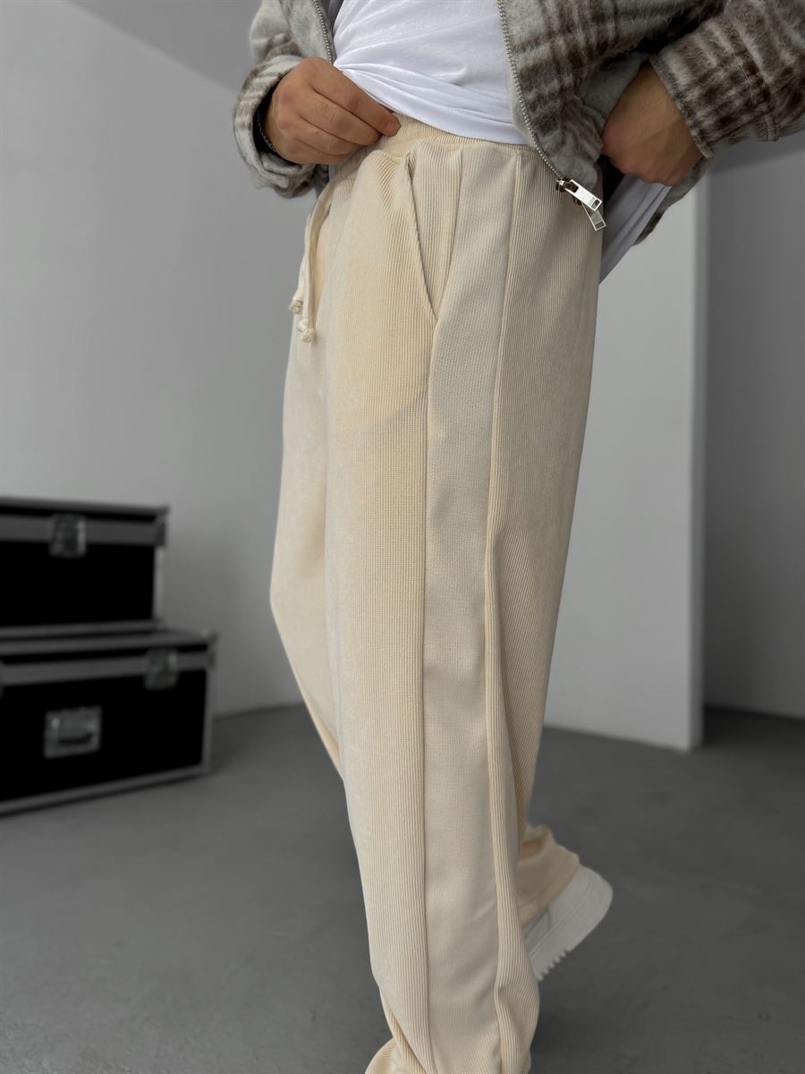 Patchwork Corduroy Pants