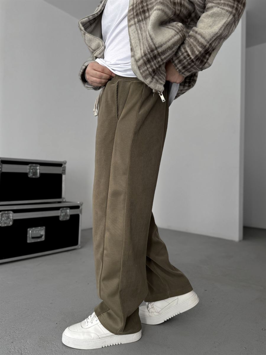 Patchwork Corduroy Pants