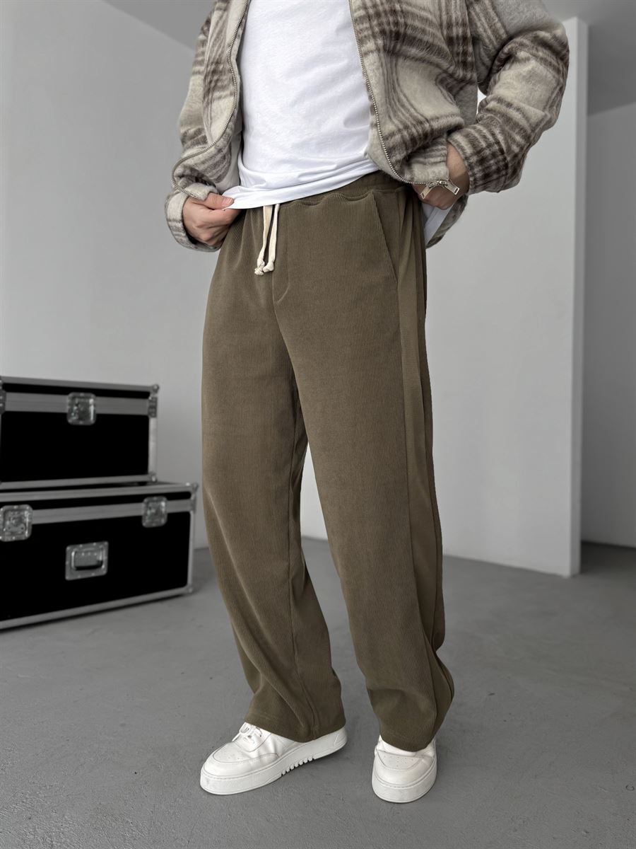 Patchwork Corduroy Pants