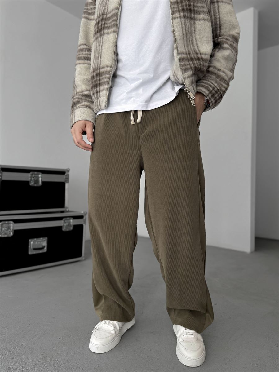 Patchwork Corduroy Pants