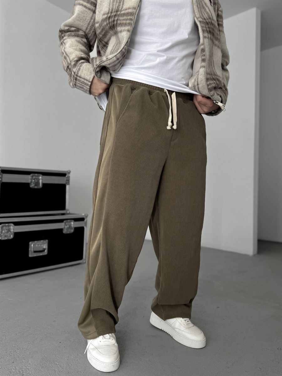 Patchwork Corduroy Pants
