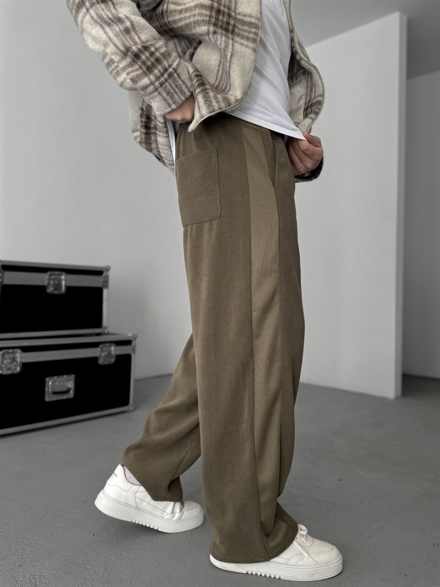 Patchwork Corduroy Pants