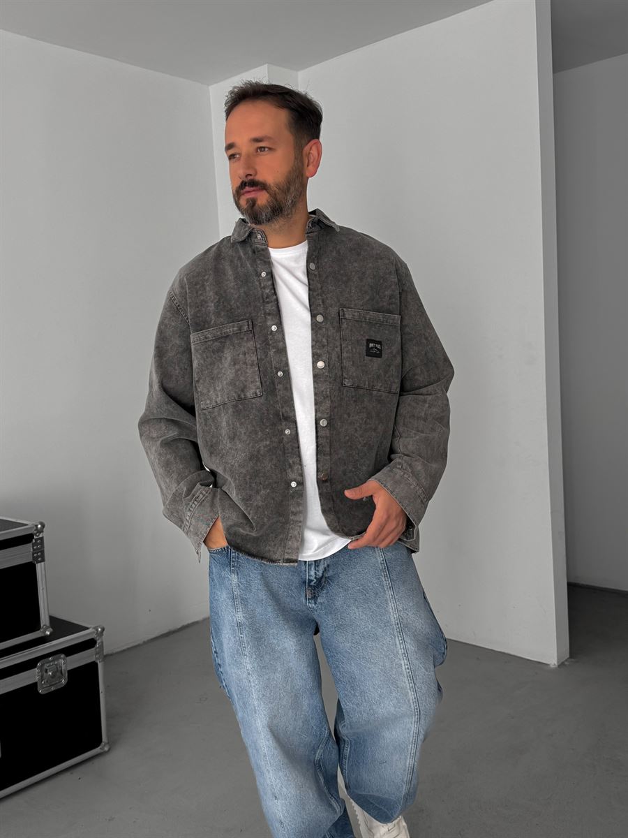 Double Pocket Washed Shirt