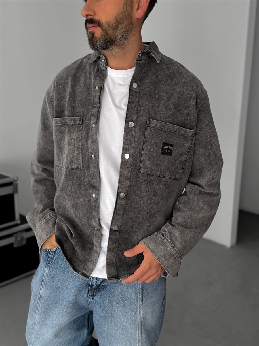 Double Pocket Washed Shirt