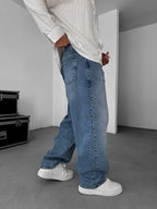 Front Stitched Baggy Jean