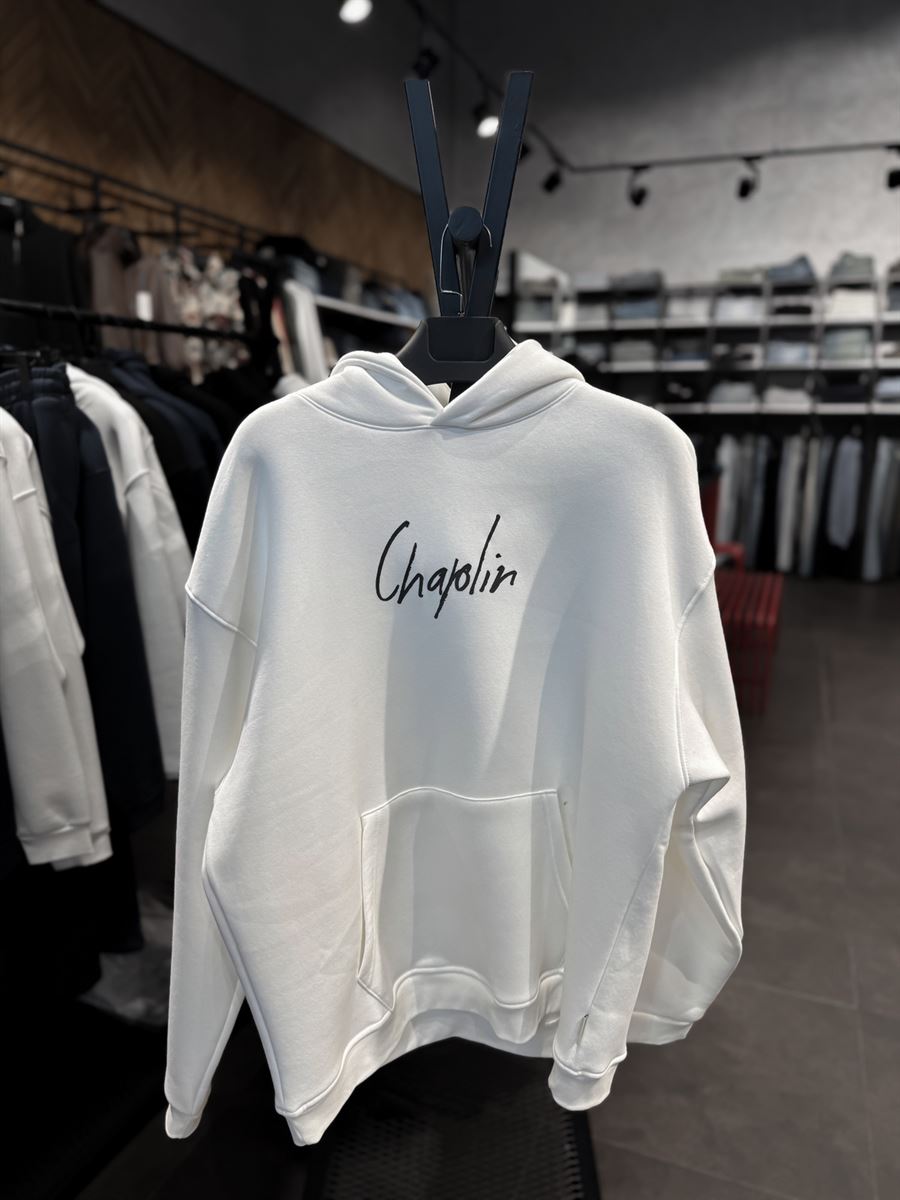 Chaplin Patched Hooded Sweatshirt