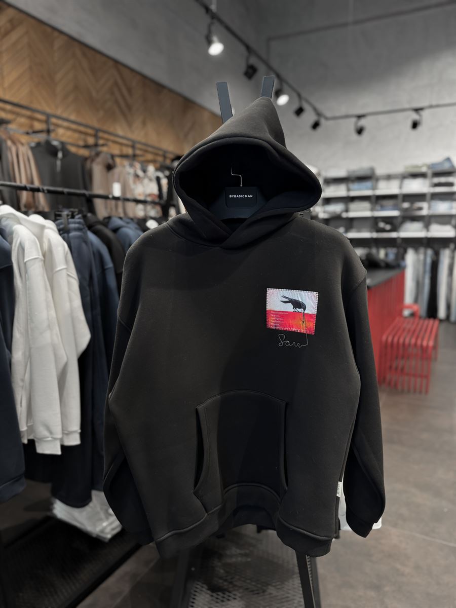 Crow Patched Sweatshirt