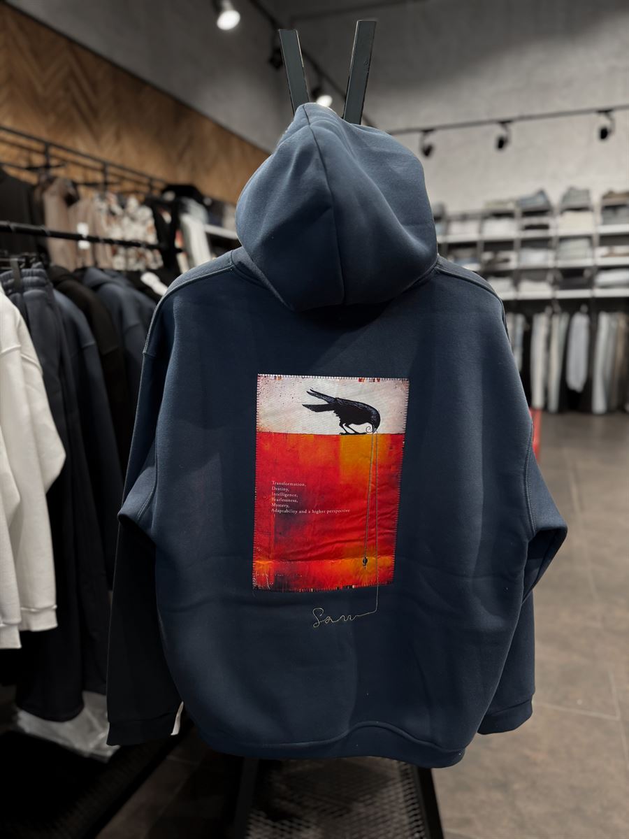 Crow Patched Sweatshirt