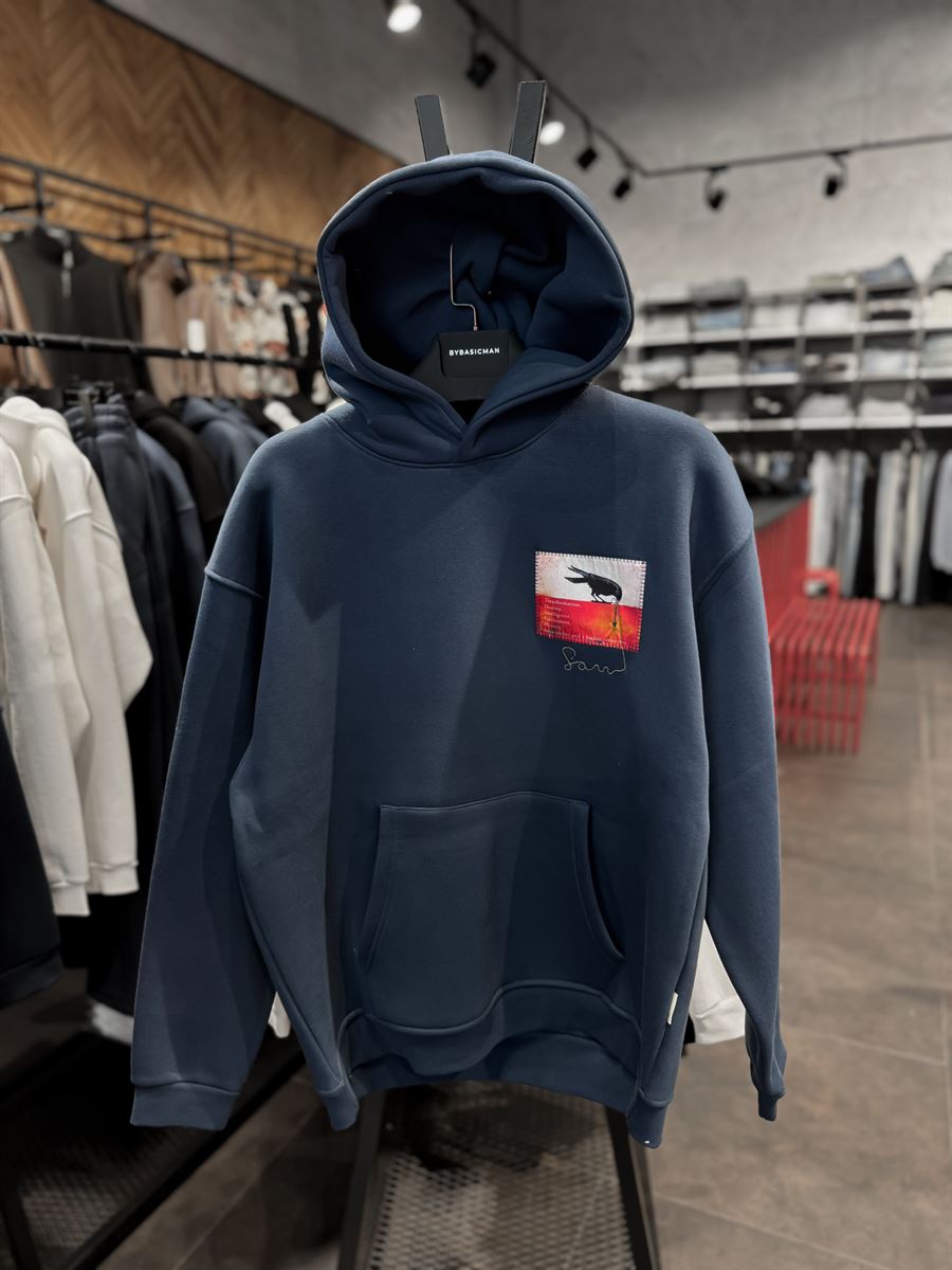 Crow Patched Sweatshirt