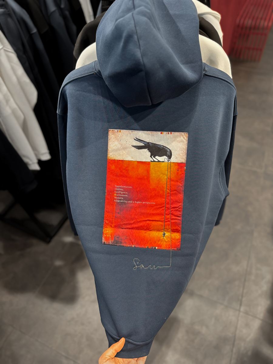 Crow Patched Sweatshirt