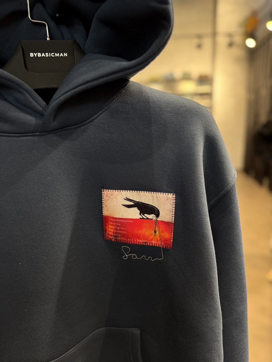 Crow Patched Sweatshirt