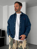 C-Embroidered Jean Shirt