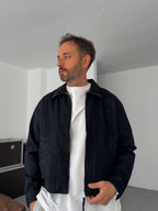 Embroidered Text Zipped Jacket