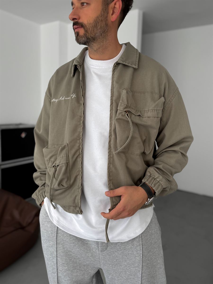 Large Pocket Zipped Jacket