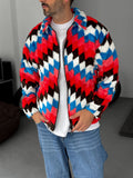 Mixed Patterned Plush Sweatshirt