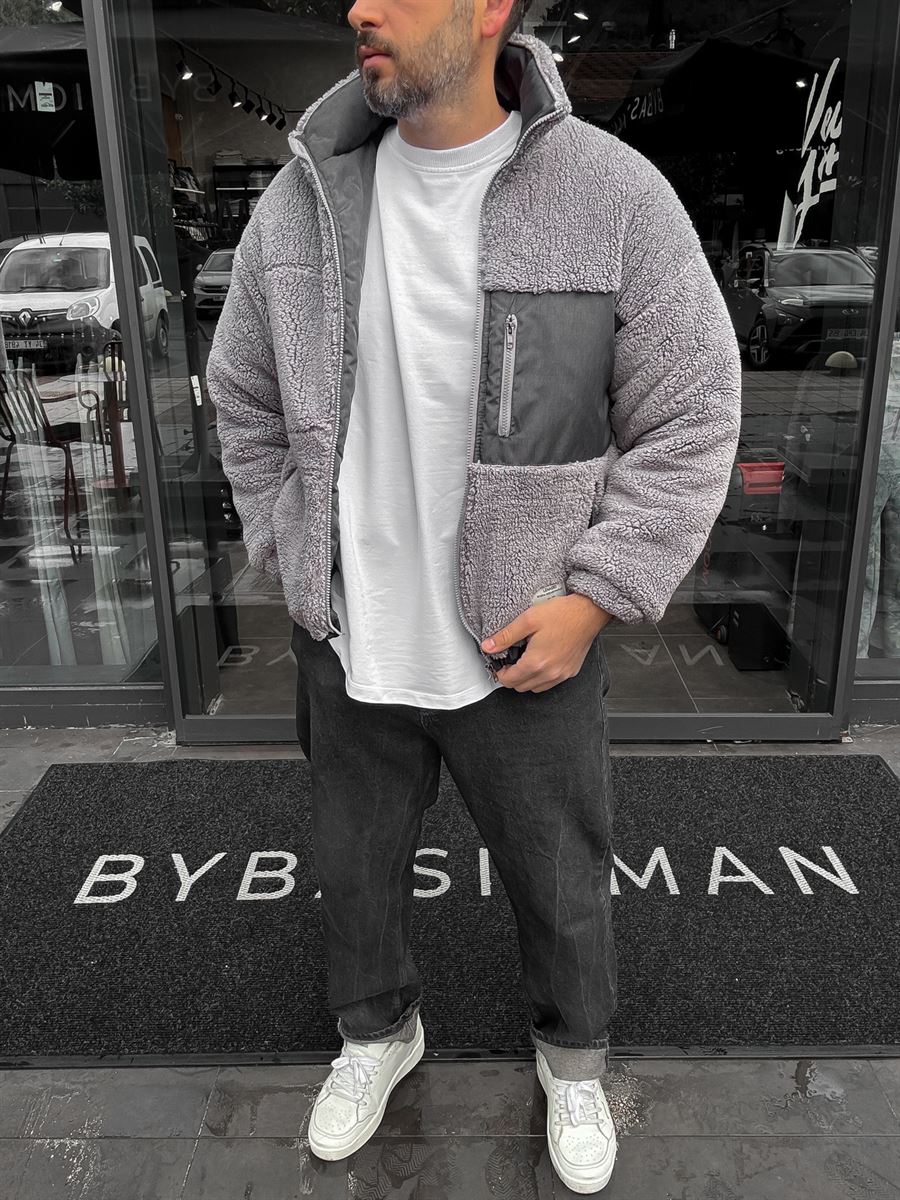 Plush Jacket with Parachute Pockets