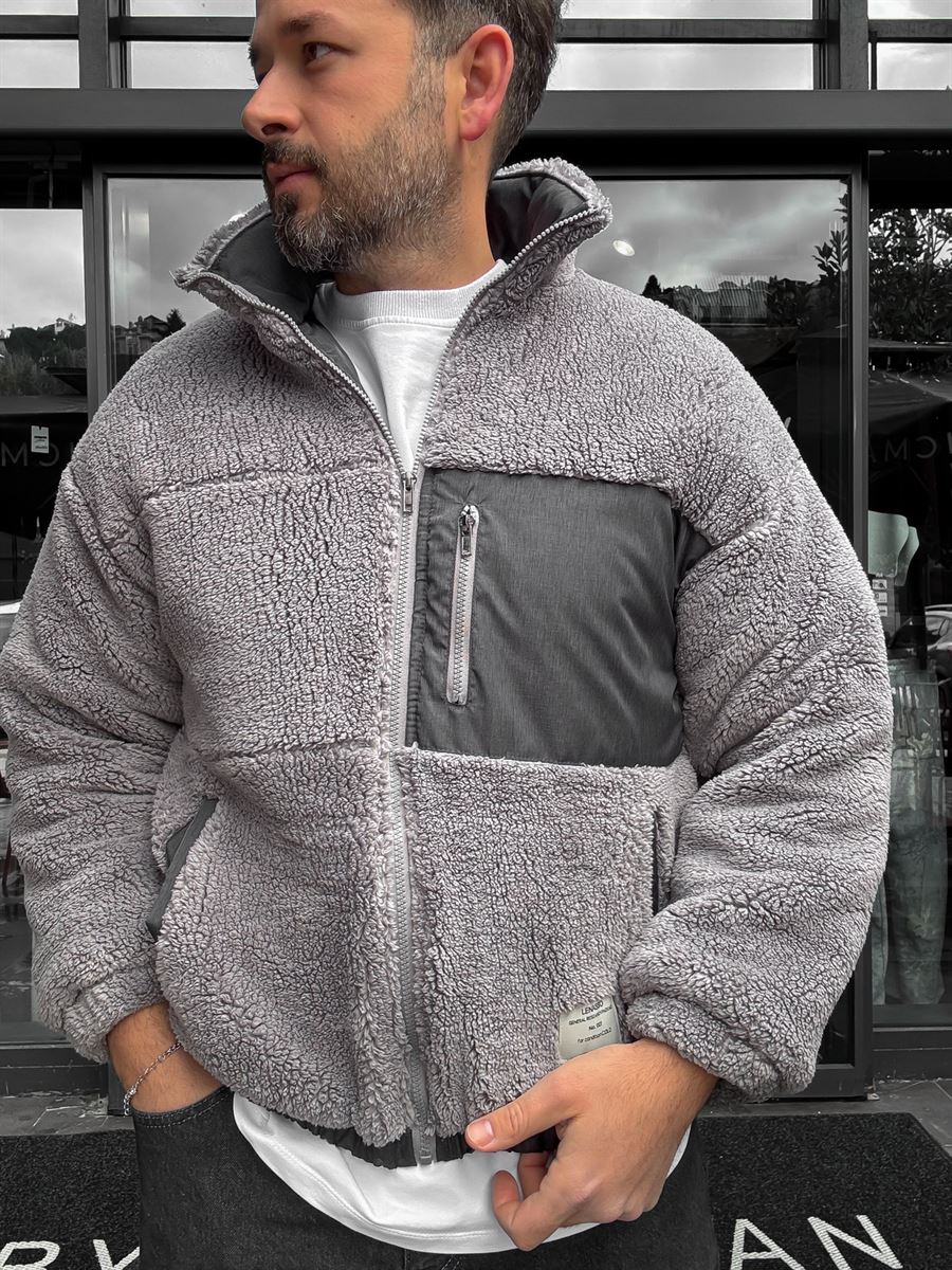 Plush Jacket with Parachute Pockets