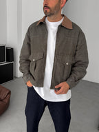 Collar and Pocket Detailed Jacket