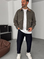 Collar and Pocket Detailed Jacket