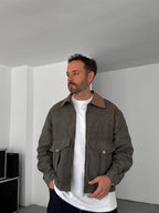 Collar and Pocket Detailed Jacket