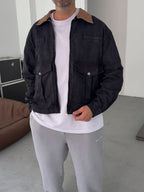 Collar and Pocket Detailed Jacket