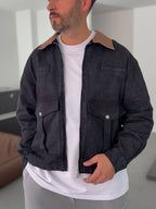 Collar and Pocket Detailed Jacket