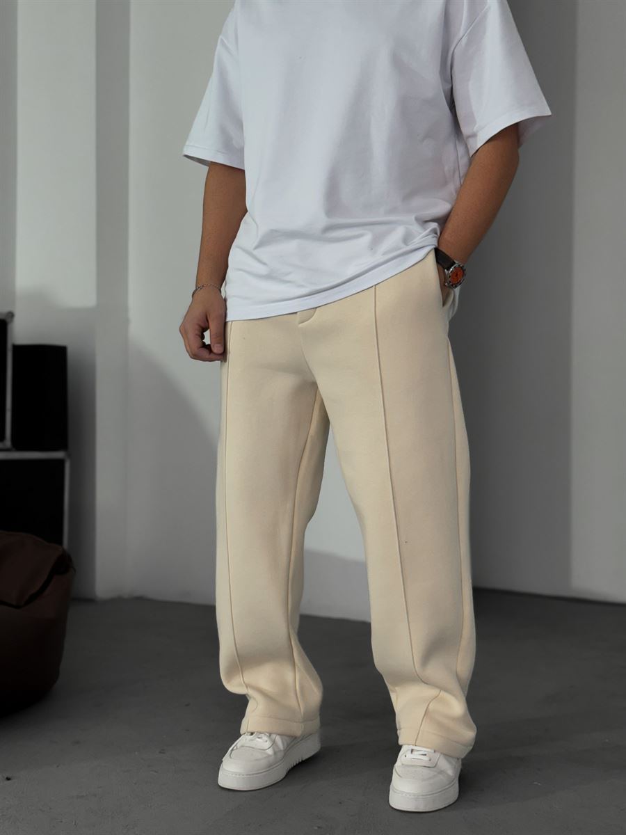 Stitched Fleece-Lined Sweatpants