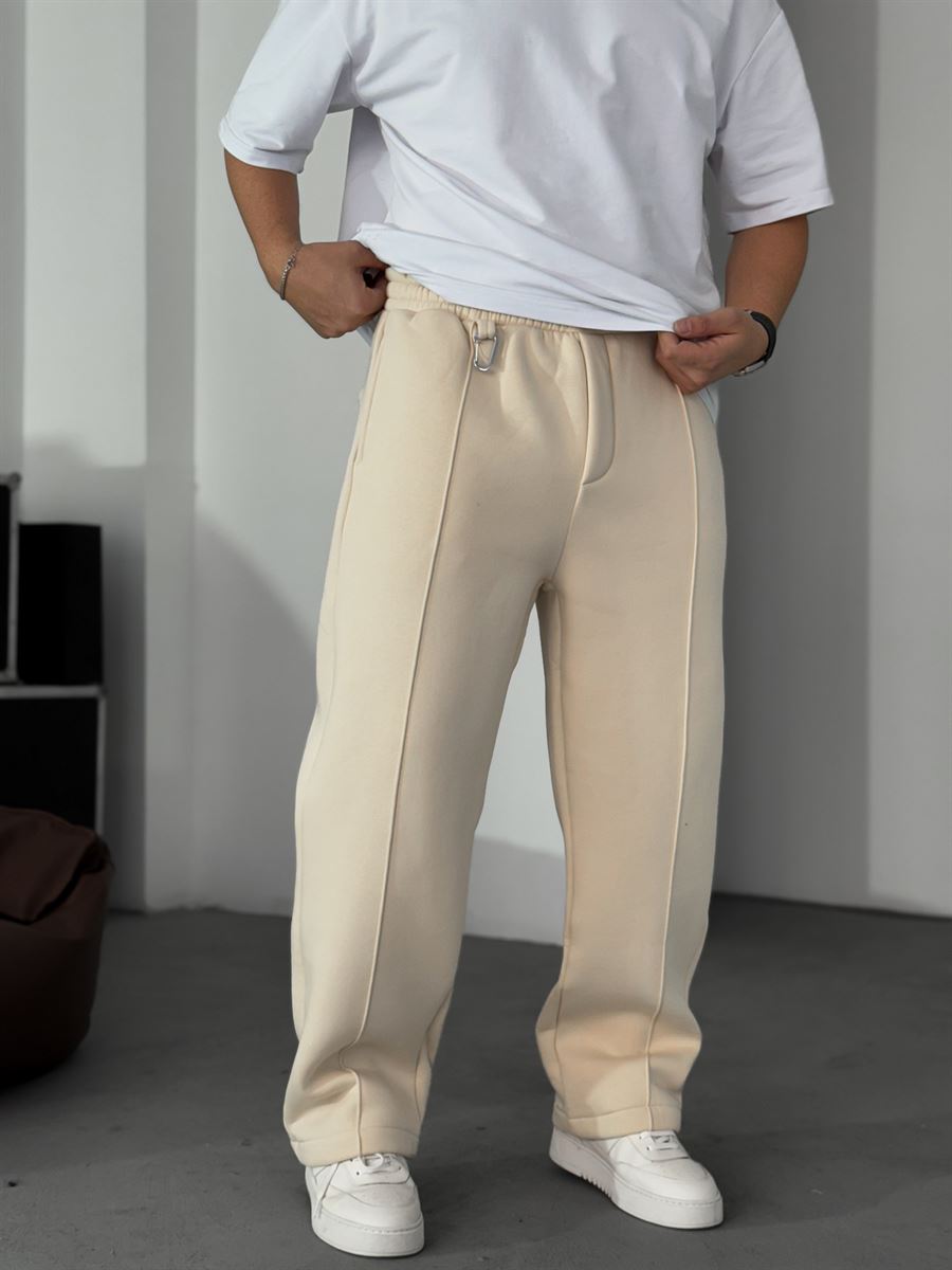 Stitched Fleece-Lined Sweatpants