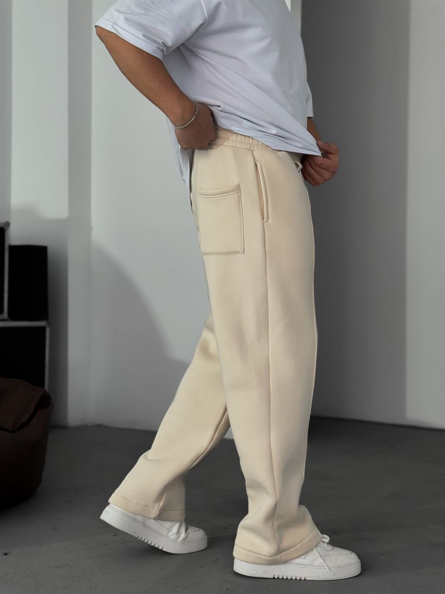 Stitched Fleece-Lined Sweatpants