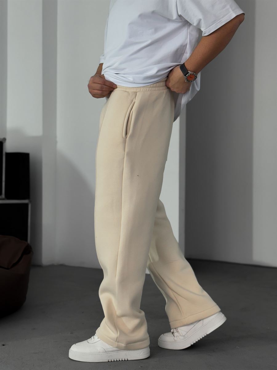 Stitched Fleece-Lined Sweatpants