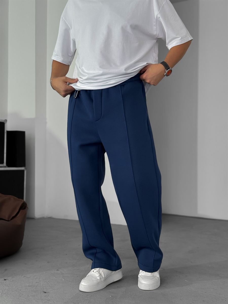 Stitched Fleece-Lined Sweatpants