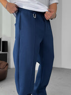Stitched Fleece-Lined Sweatpants