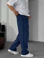 Stitched Fleece-Lined Sweatpants