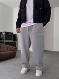 Sweatpants with Denim Pocket Detail
