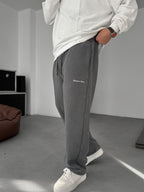 Sweatpants with Denim Pocket Detail