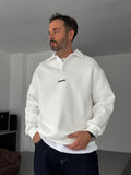 Embroidered Collared Sweatshirt