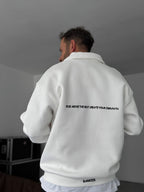 Embroidered Collared Sweatshirt