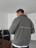 Embroidered Collared Sweatshirt