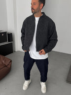 Buttoned Cashmere Blend Jacket