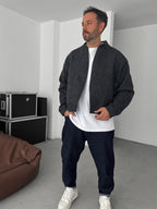 Buttoned Cashmere Blend Jacket