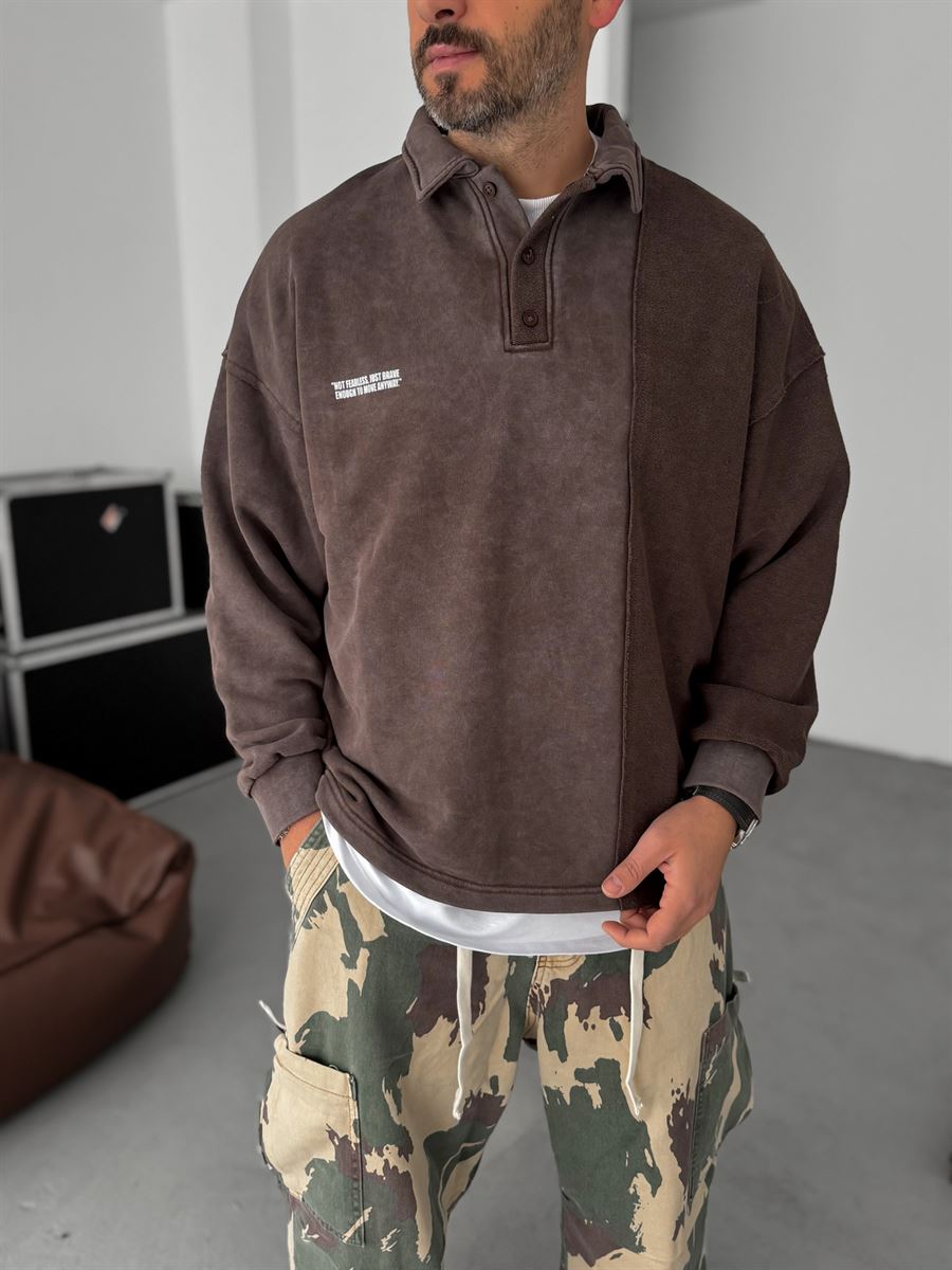 Reverse Stitch Washed Sweatshirt