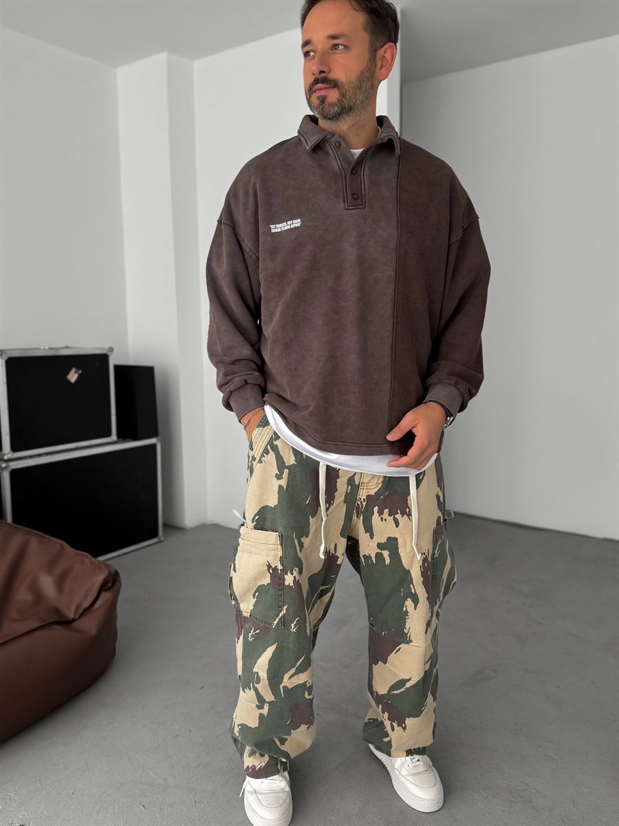 Reverse Stitch Washed Sweatshirt