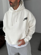 Basic Printed Hooded Sweatshirt