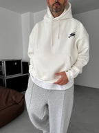 Basic Printed Hooded Sweatshirt