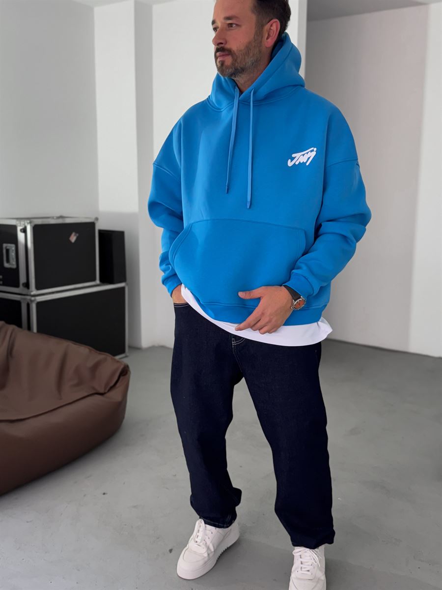 Basic Printed Hooded Sweatshirt