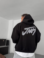 Basic Printed Hooded Sweatshirt