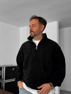 Half-Zip Plush Sweatshirt