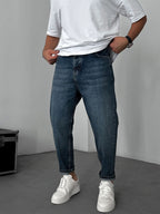 Washed Effected Boyfriend Jean