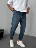 Washed Effected Boyfriend Jean