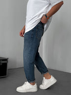 Washed Effected Boyfriend Jean
